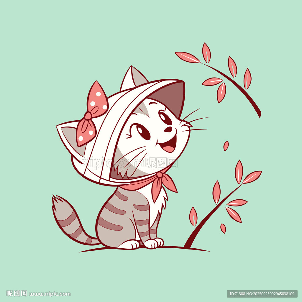 矢量可愛小貓