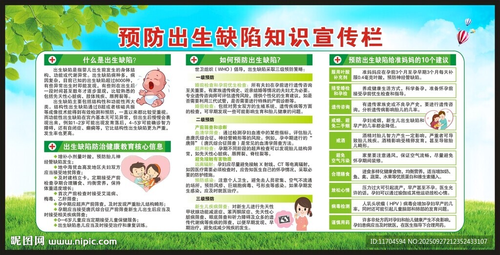 預(yù)防出生缺陷日宣傳欄