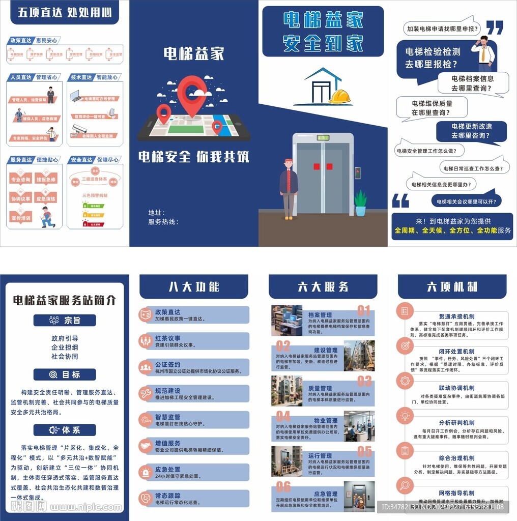 電梯安全折頁