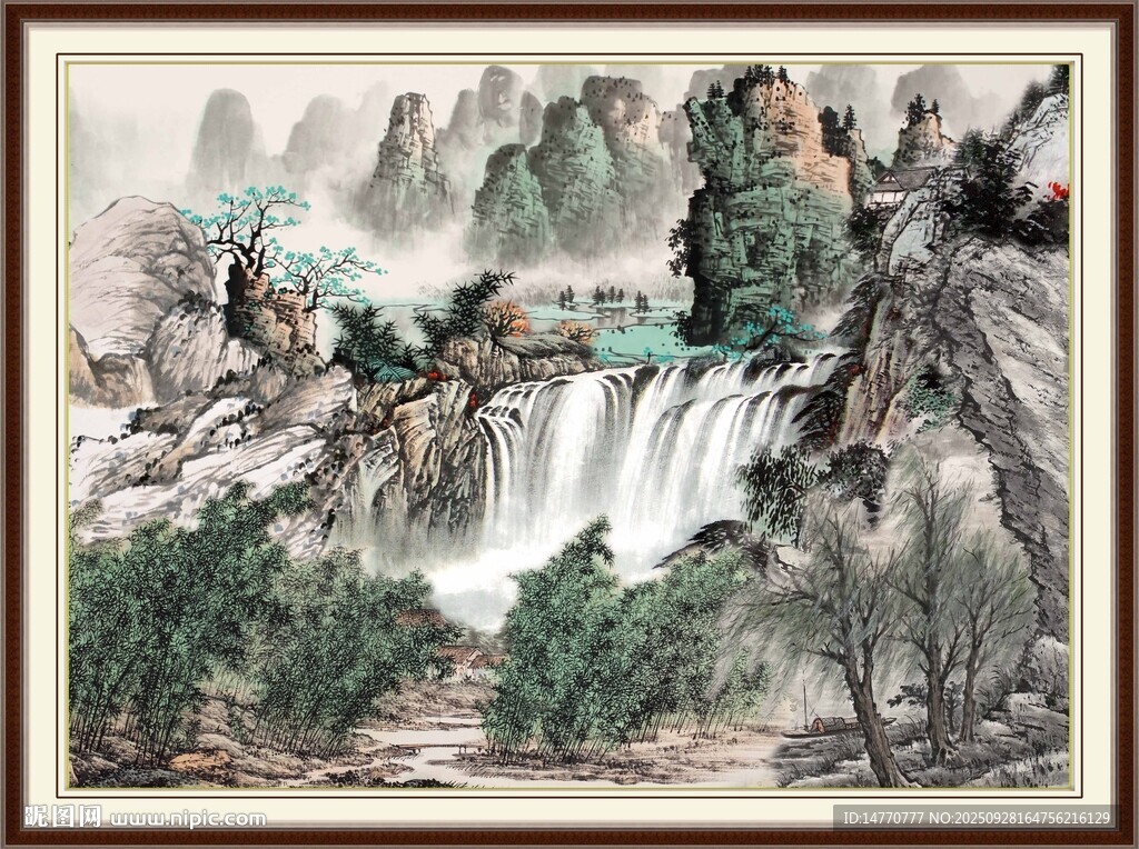 山水國畫風(fēng)景圖