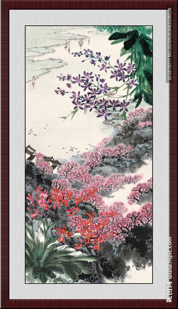 中式花鳥裝飾畫