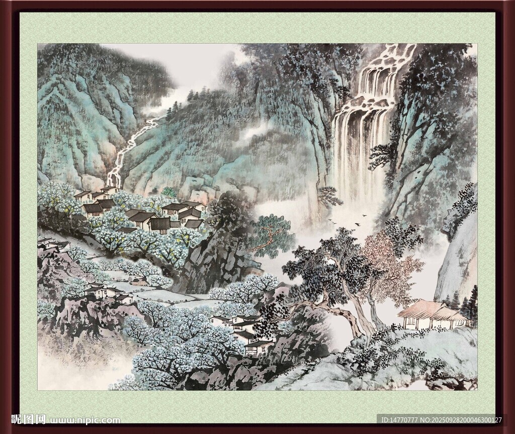 山水國畫中的自然景致