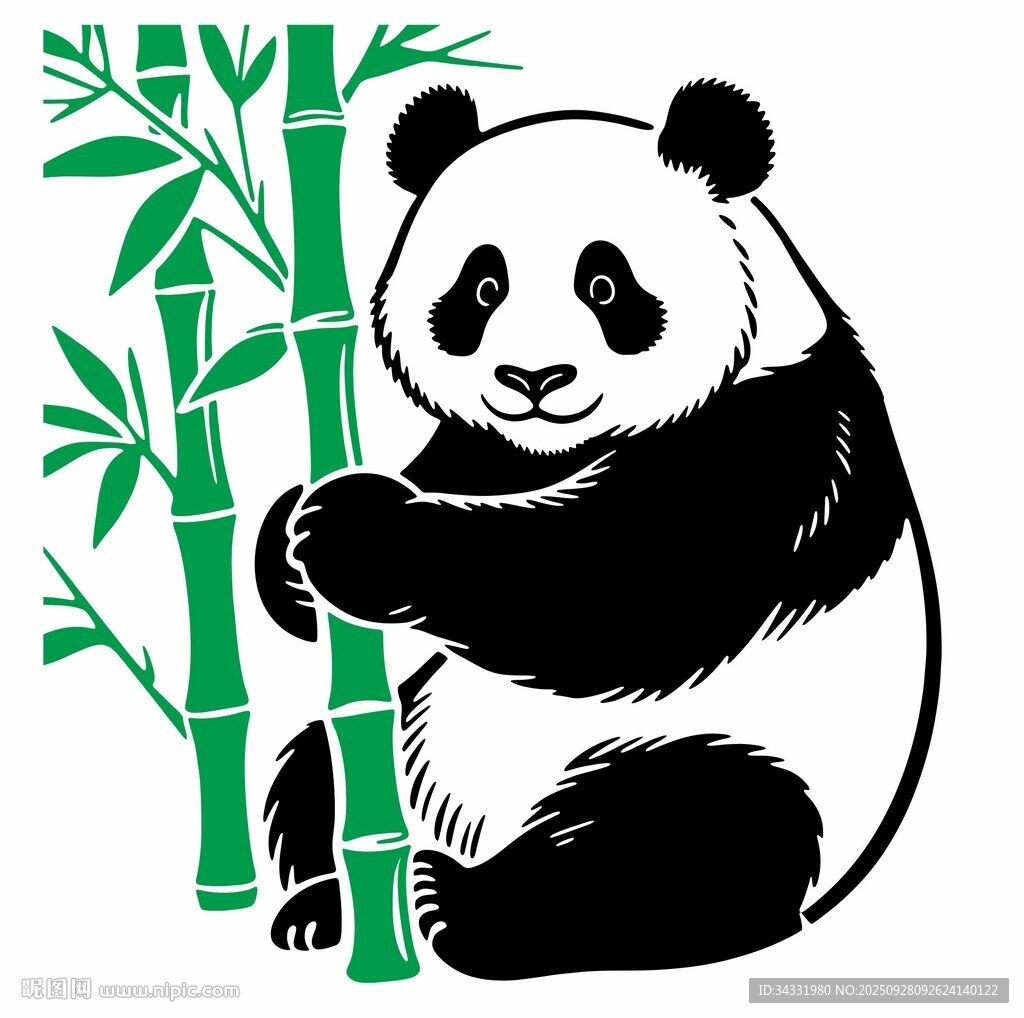 熊貓插畫