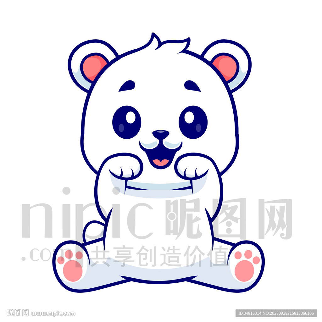 可愛小熊卡通形象