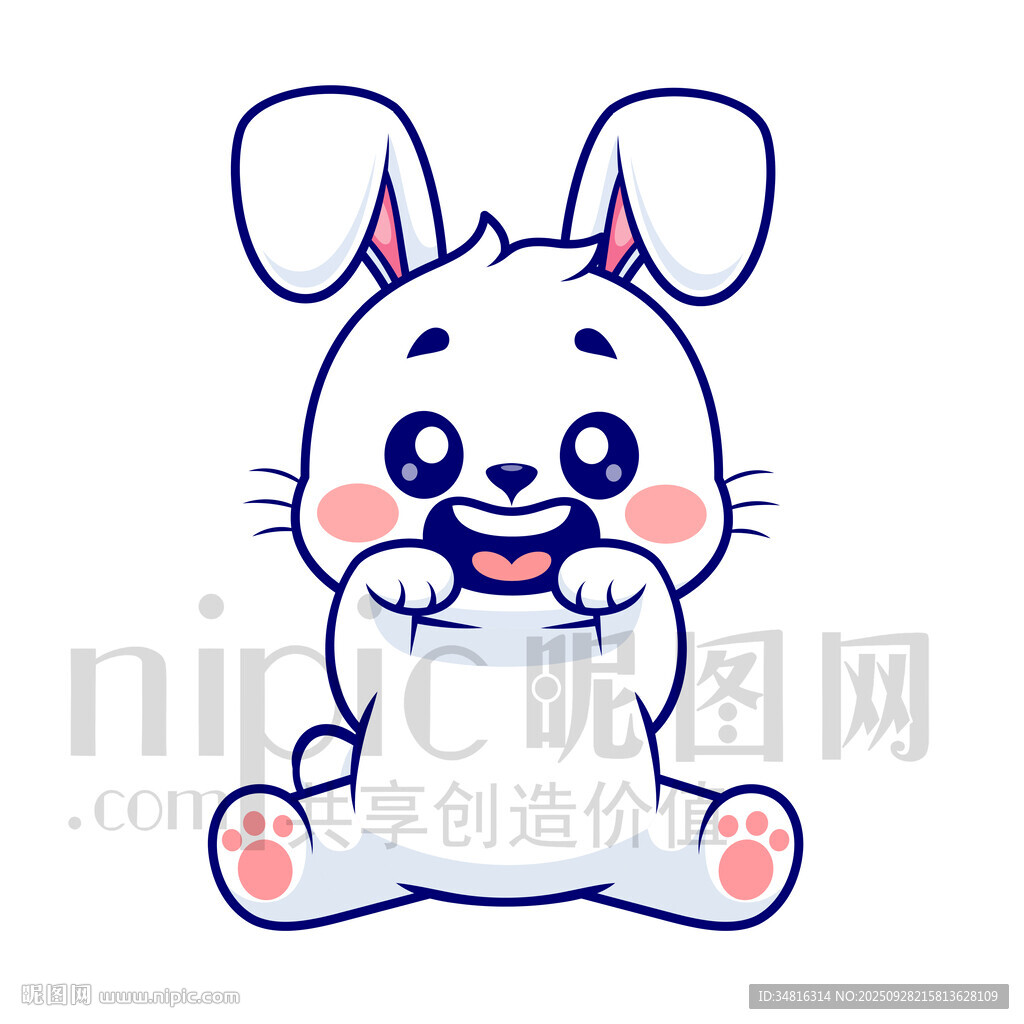 可愛卡通兔子形象