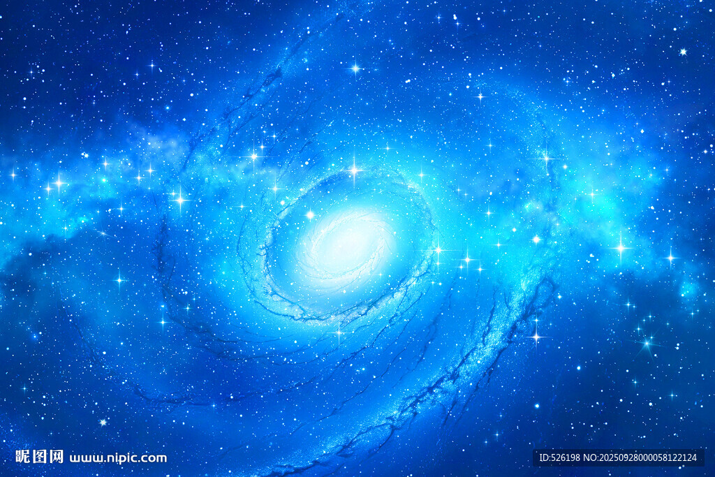 藍色星空宇宙漩渦