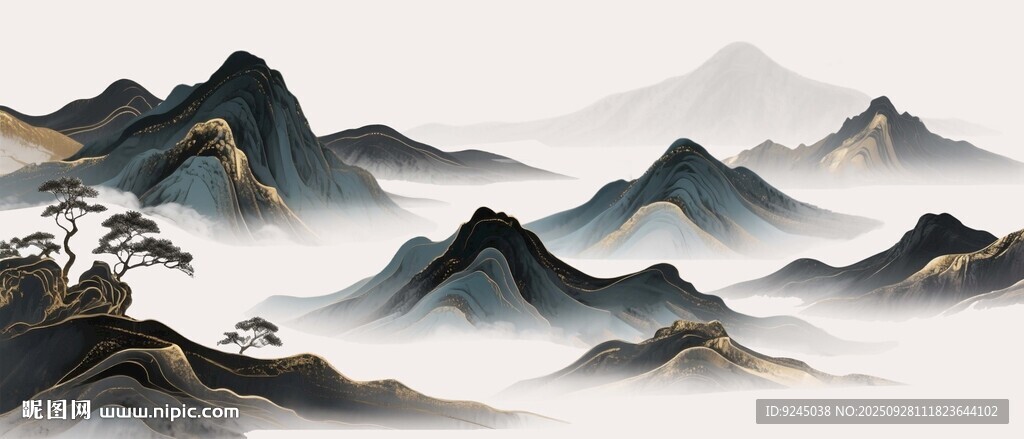 山水裝飾畫