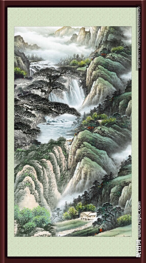 山水中堂畫
