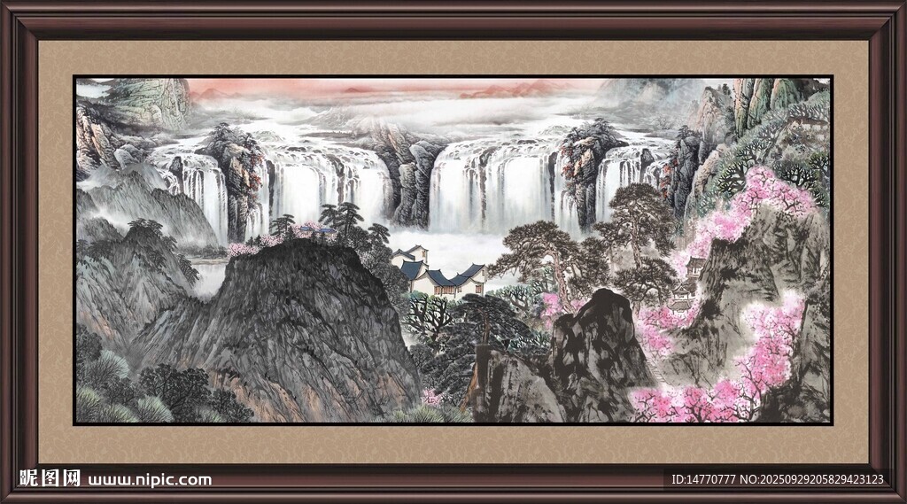 大幅山水畫 