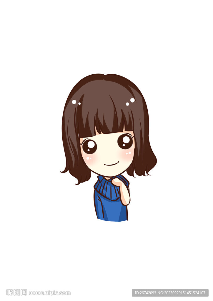 可愛卡通女孩形象