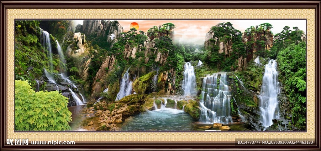 招財(cái)山水畫(huà)