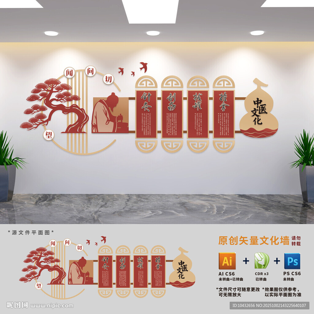 中醫(yī)展板文化墻