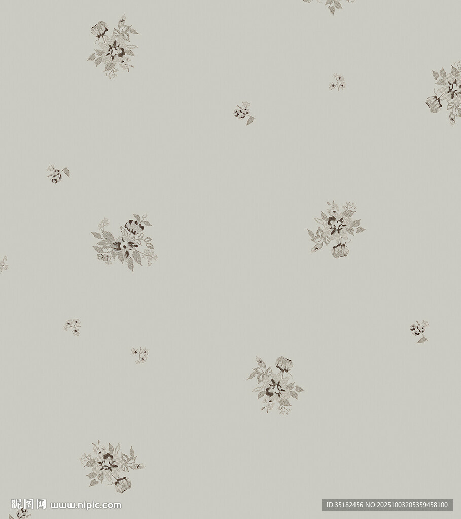 淺綠底細(xì)碎花紋