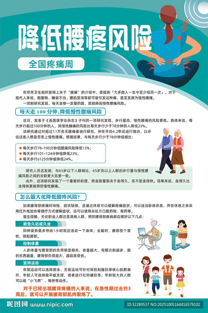 降低腰疼風(fēng)險