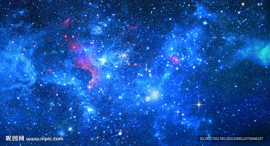 藍(lán)色星空燈箱背景墻