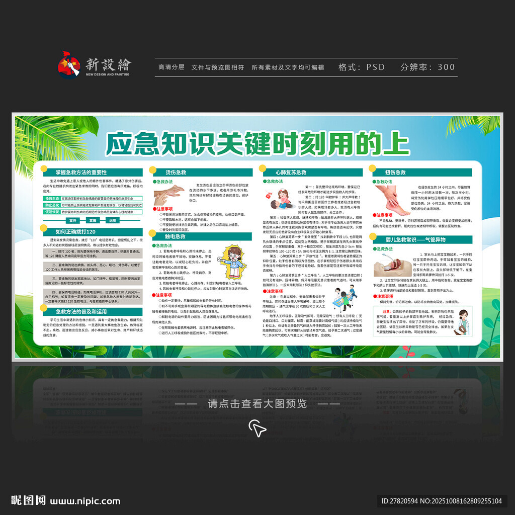 應(yīng)急知識展板