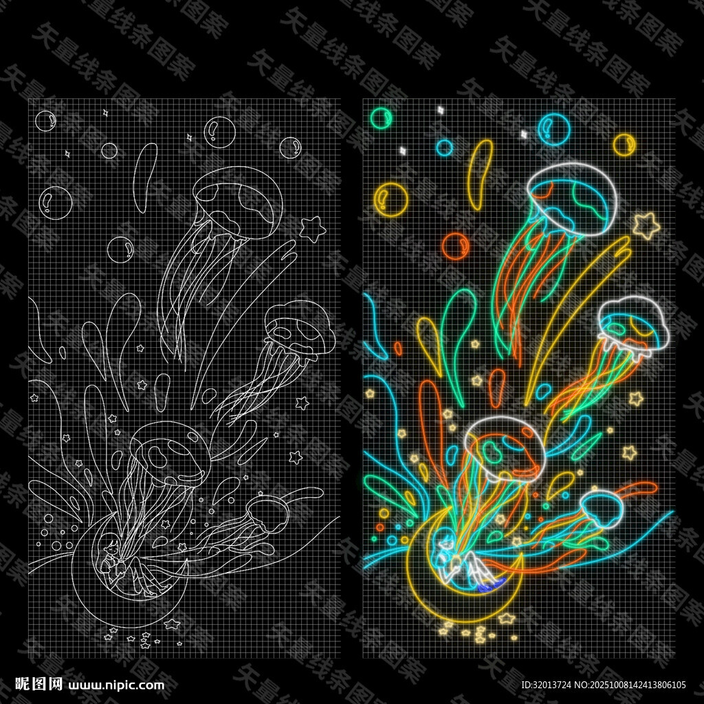 霓虹燈燈飾畫