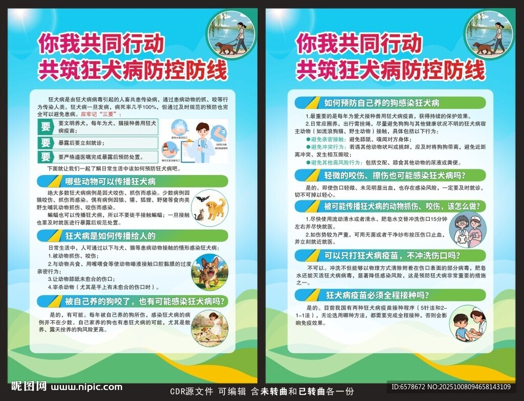 預(yù)防狂犬病海報
