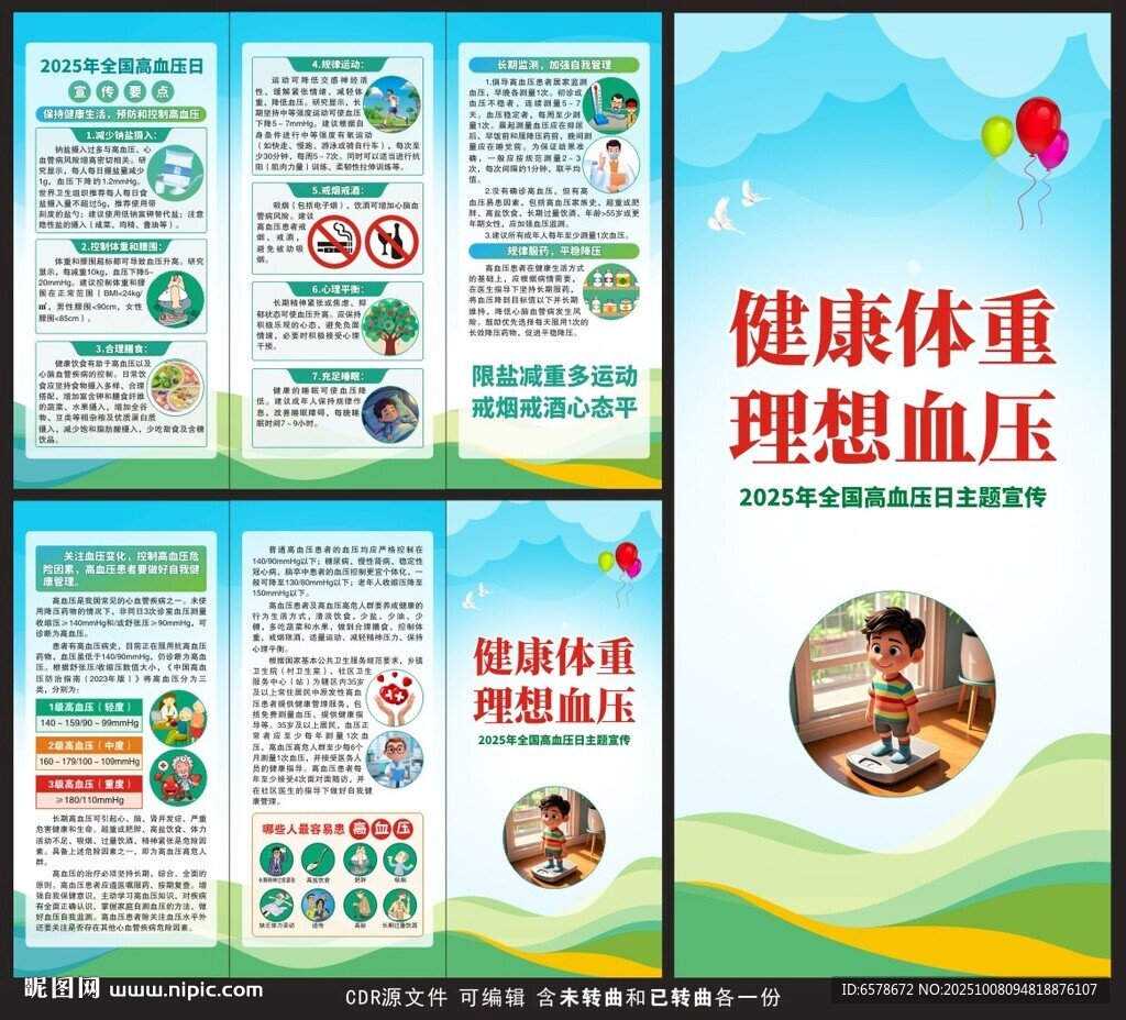 2025全國高血壓日三折頁