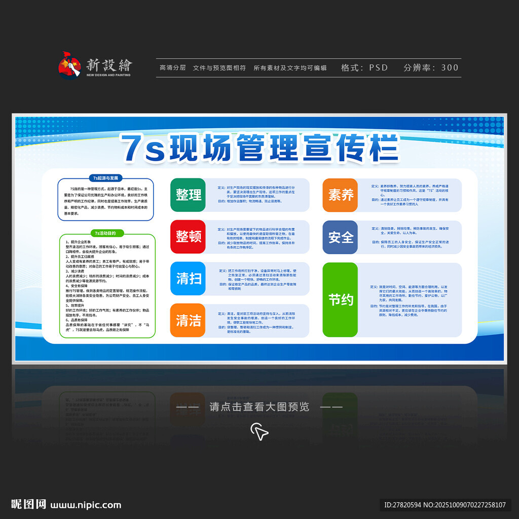 7s管理宣傳欄