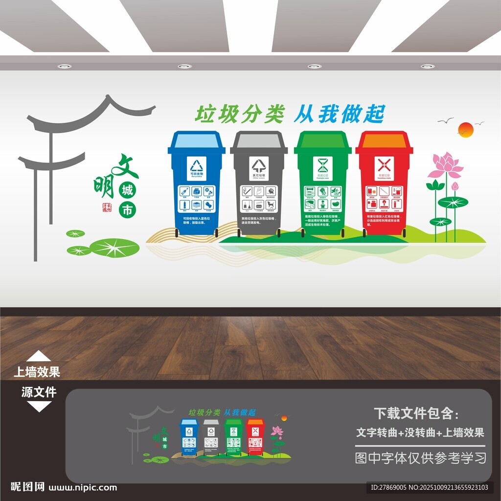 垃圾分類文化墻