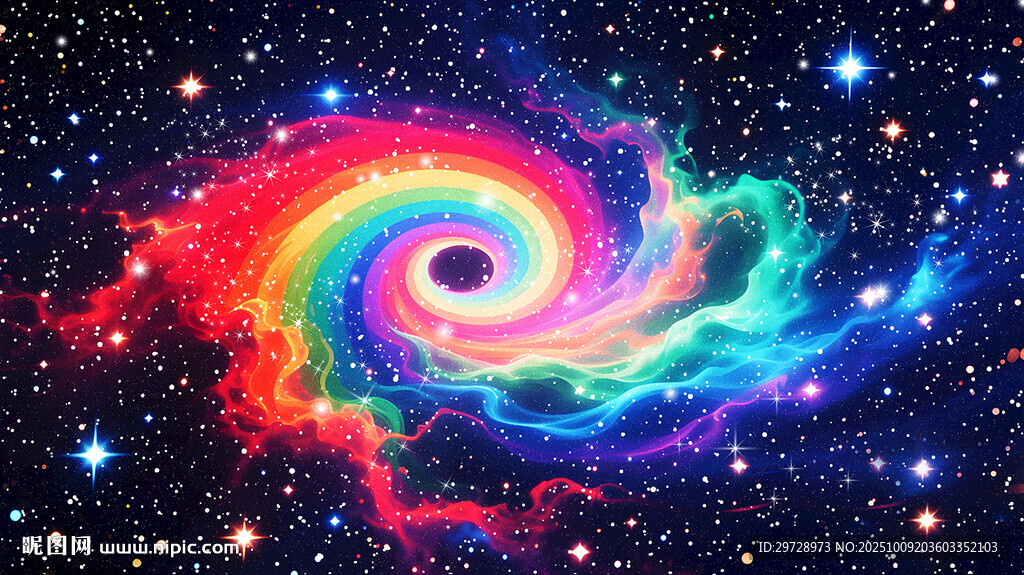 彩虹星空