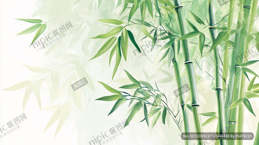 清新翠竹背景圖