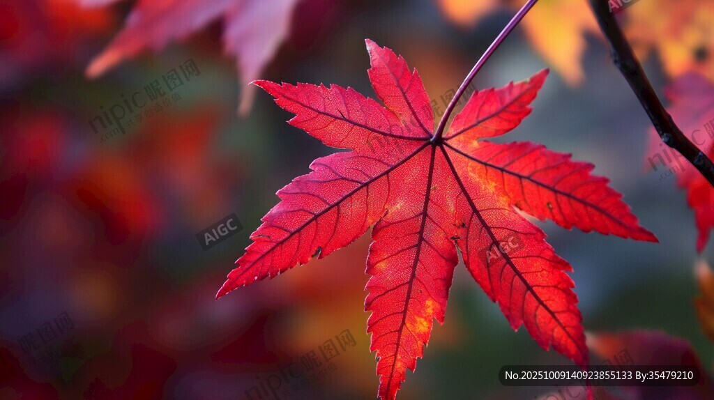 秋意紅楓 盡顯自然之美