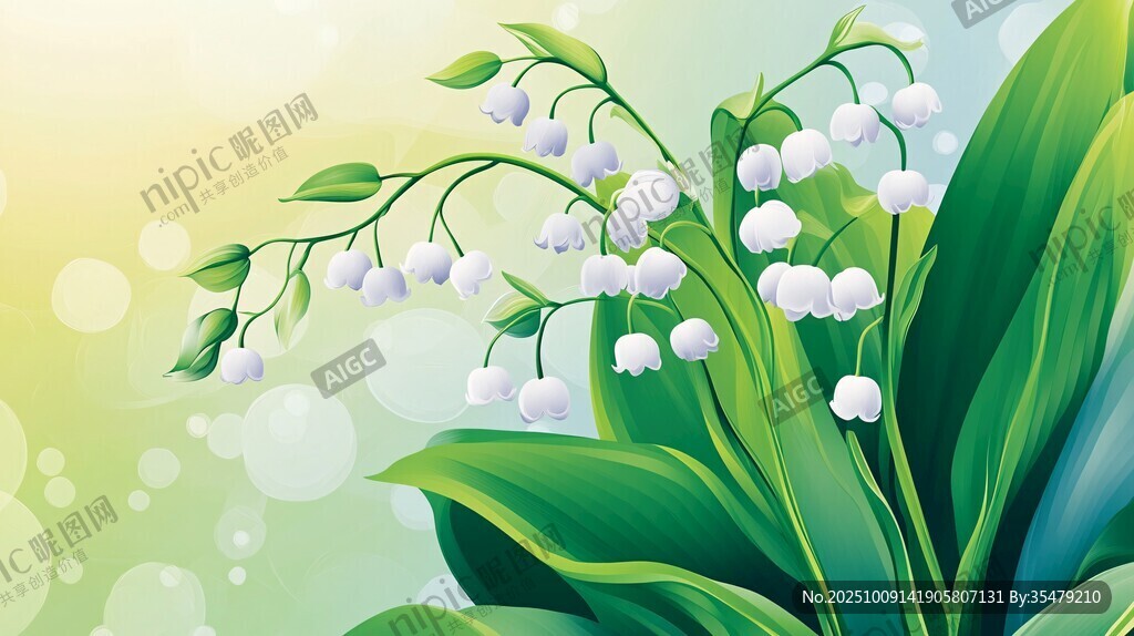 鈴蘭花綻放 清新自然之美