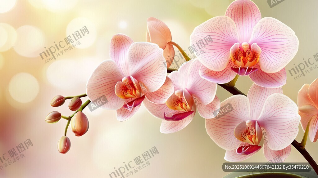 粉色蝴蝶蘭綻放優(yōu)雅姿態(tài)