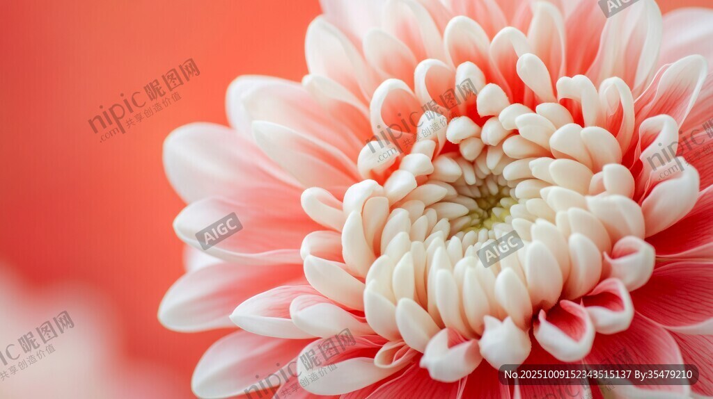 粉色菊花特寫(xiě) 柔美綻放
