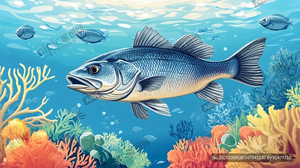 海底大魚與多彩珊瑚景觀