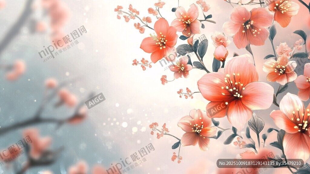 春日爛漫花枝俏