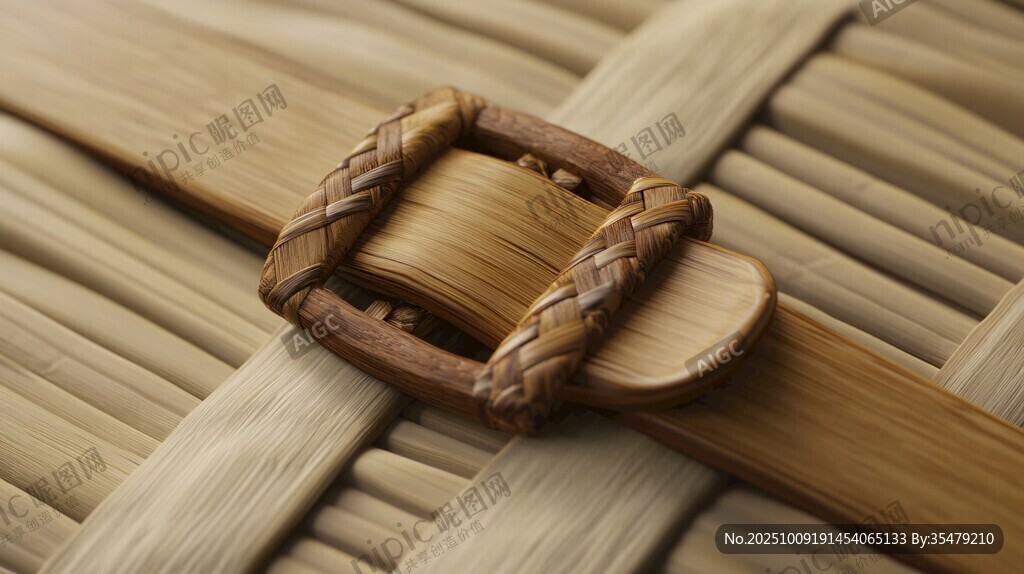 木質(zhì)編織扣 簡約手工飾品