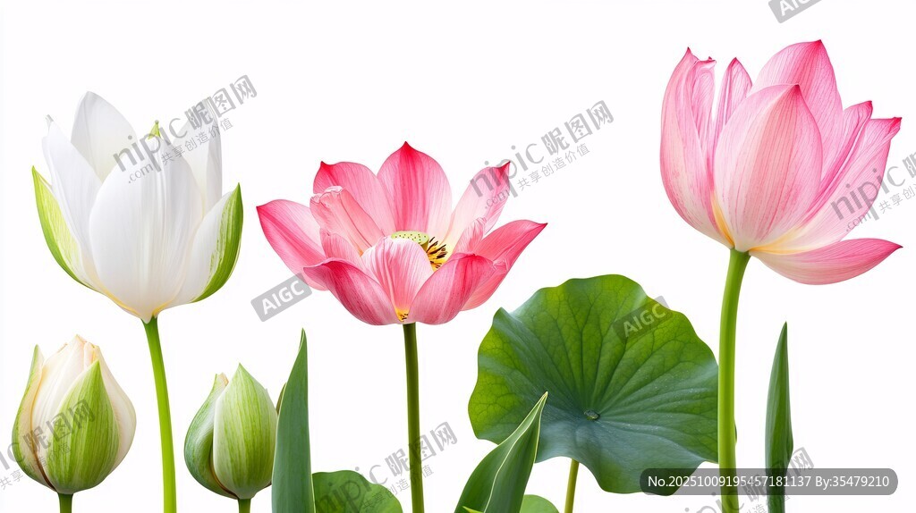 嬌艷荷花綻放 清新自然美