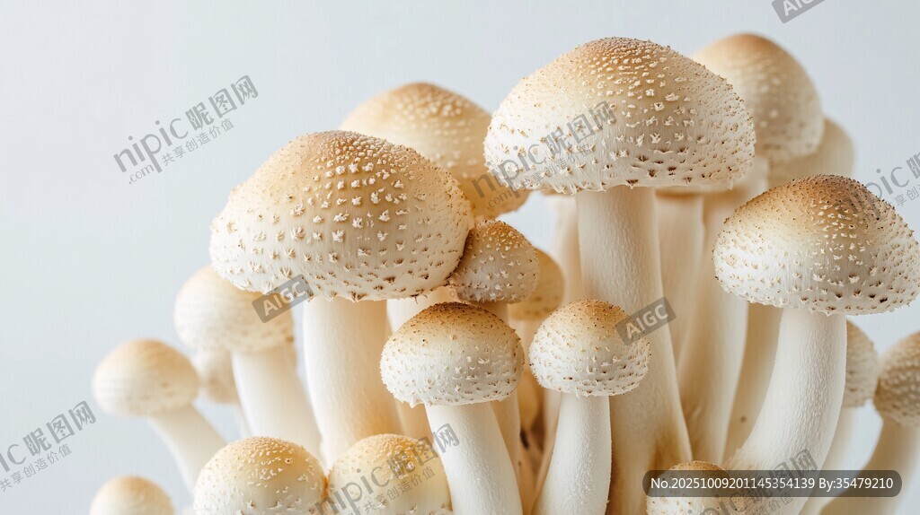 簇生白蘑菇 形態(tài)可愛