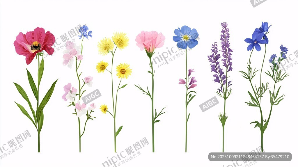 繽紛花卉展示