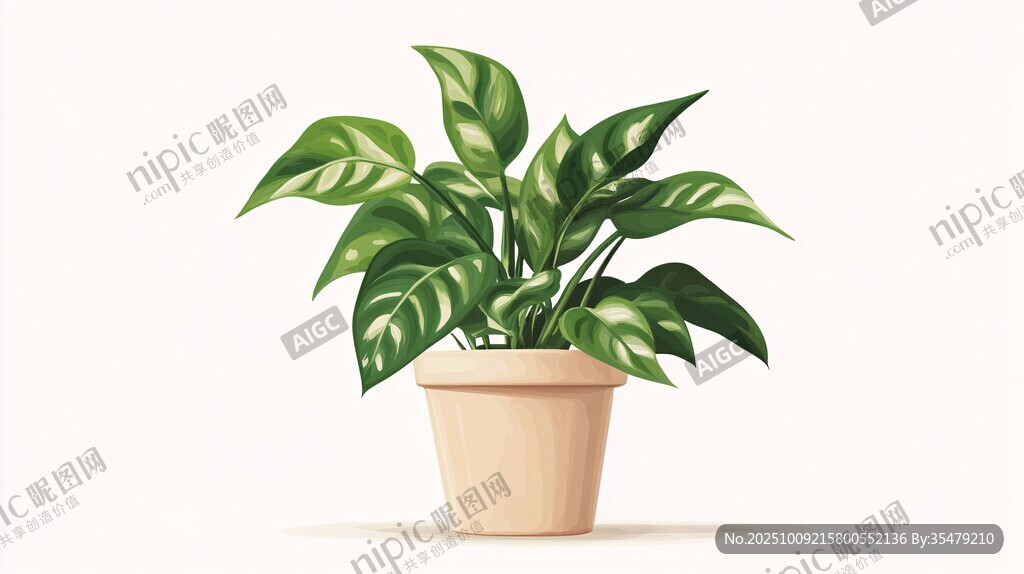 盆栽綠植 清新自然小景致
