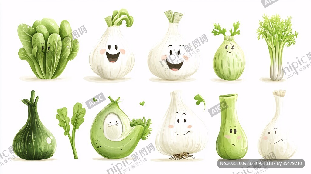 可愛擬人化蔬菜大集合