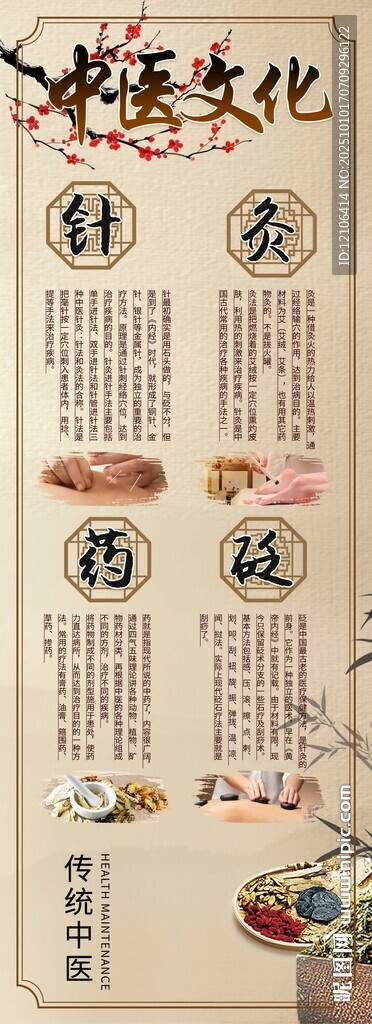 中醫(yī)文化海報(bào)展板燈箱展架易拉寶