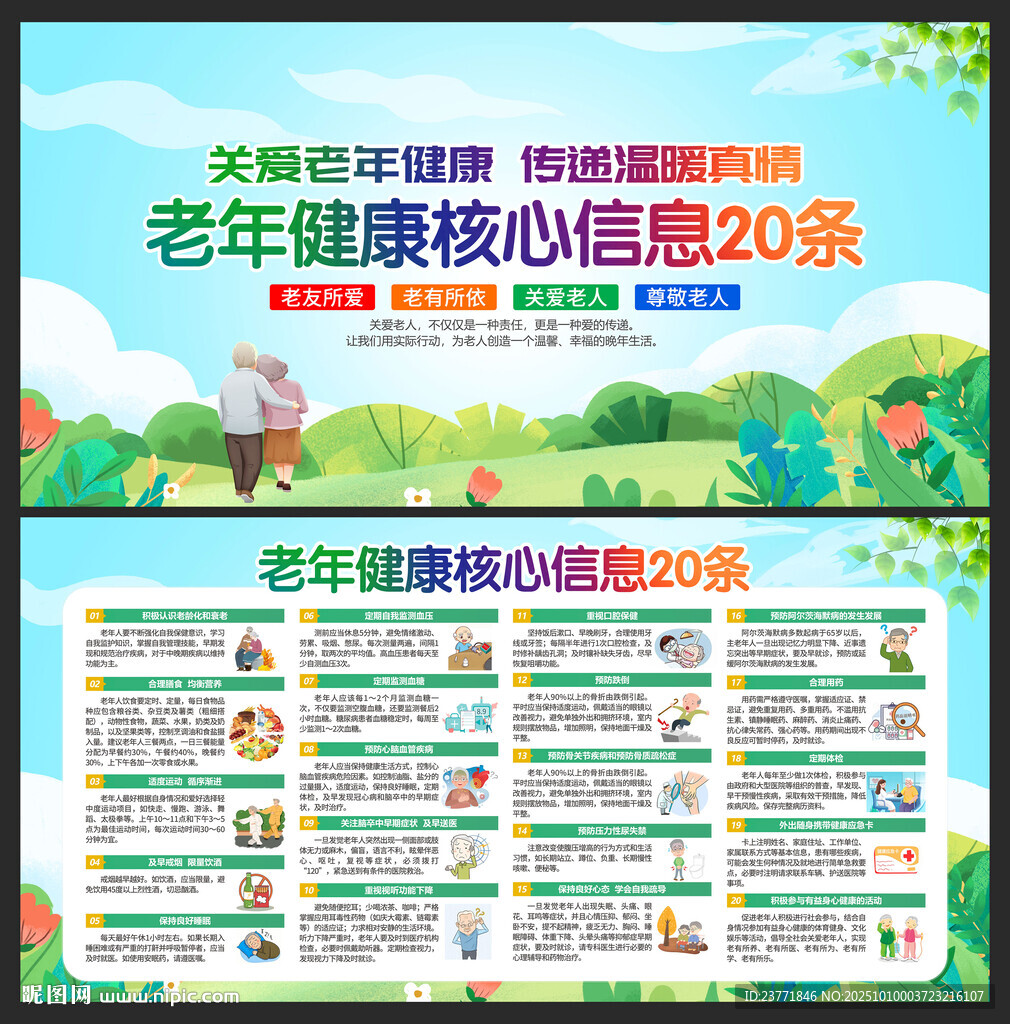 老年健康核心信息20條