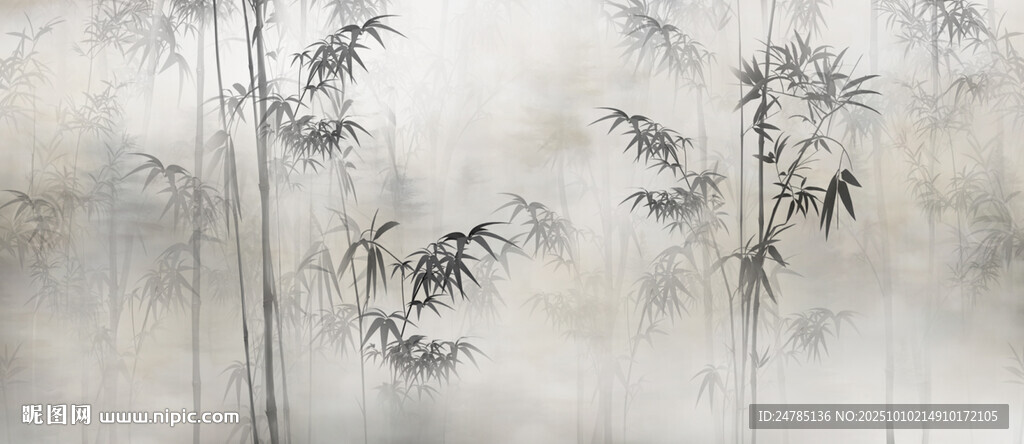 水墨竹子