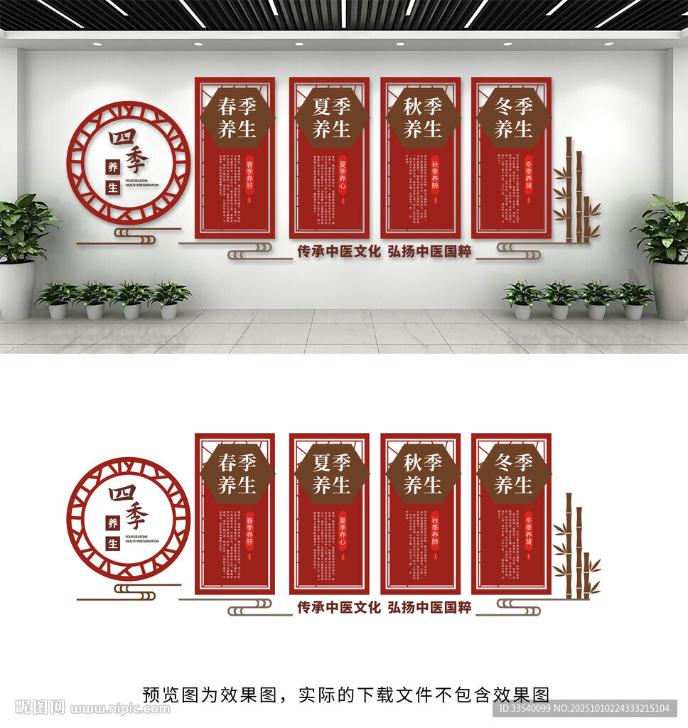 四季養(yǎng)生文化墻
