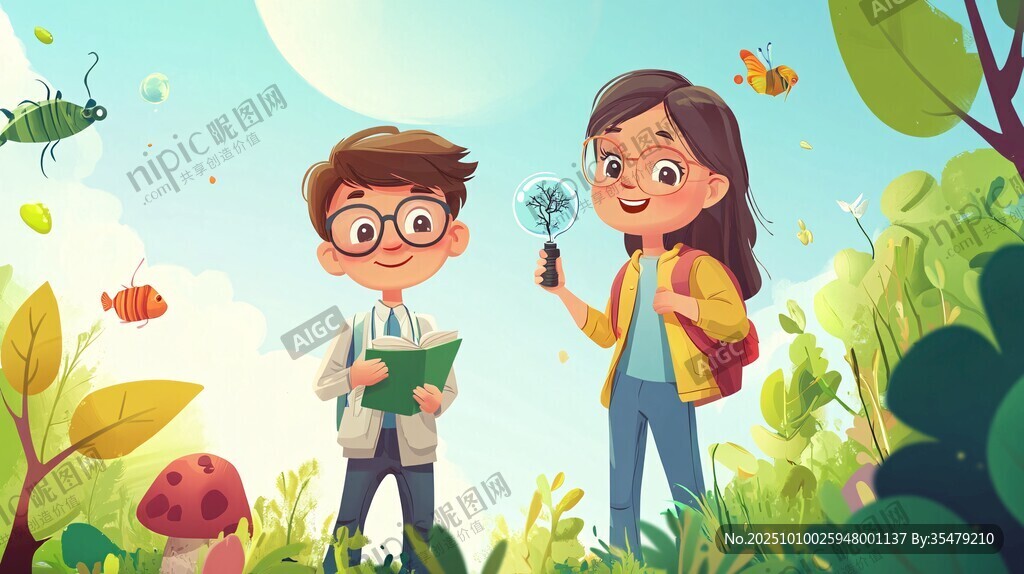 兒童戶外探索歡樂時刻