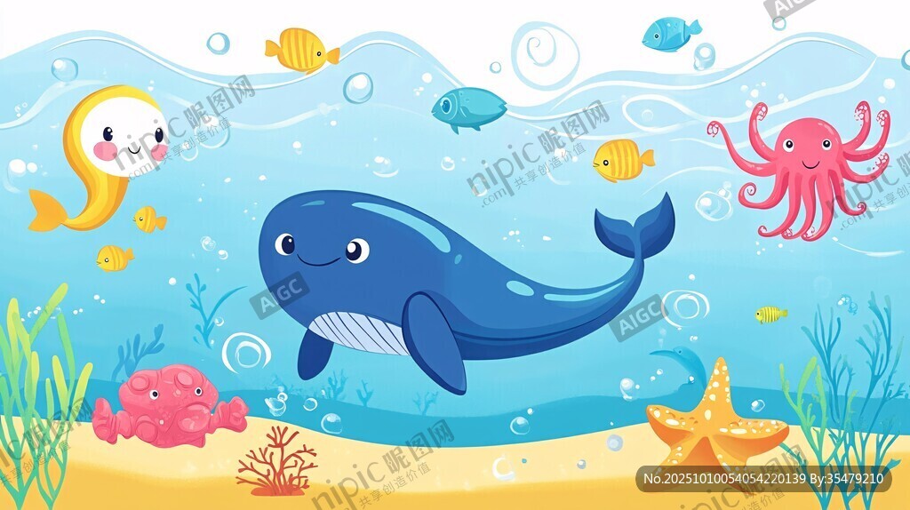 海底歡樂動物大聚會