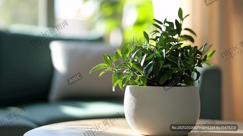 室內(nèi)綠植裝點(diǎn)溫馨空間