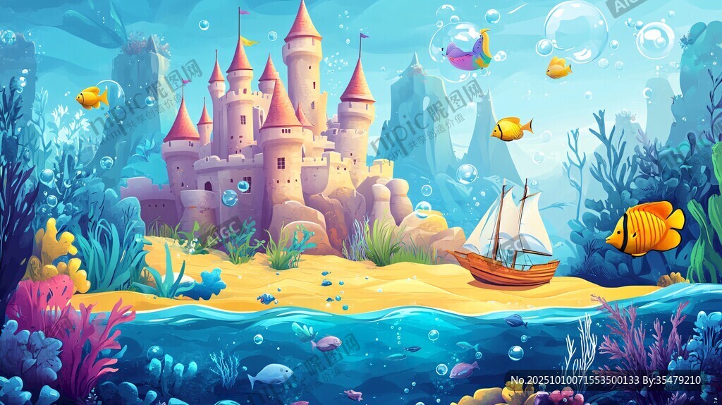 海底夢幻城堡與奇妙景象