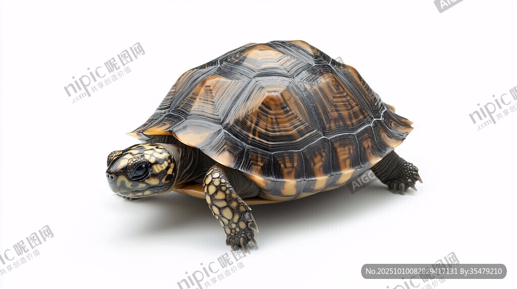 陸龜特寫 獨特花紋的爬行動物