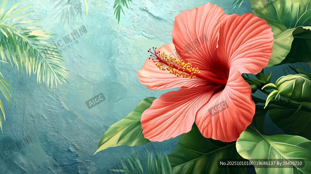 嬌艷木槿花 盡顯自然之美