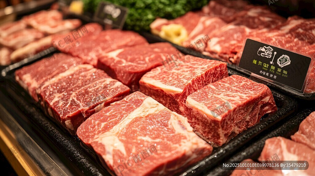 新鮮牛肉陳列 品質(zhì)看得見